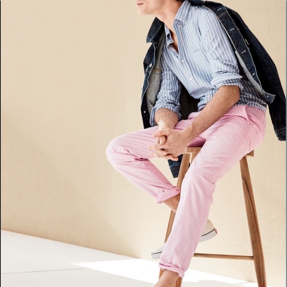 mens pink khaki pants